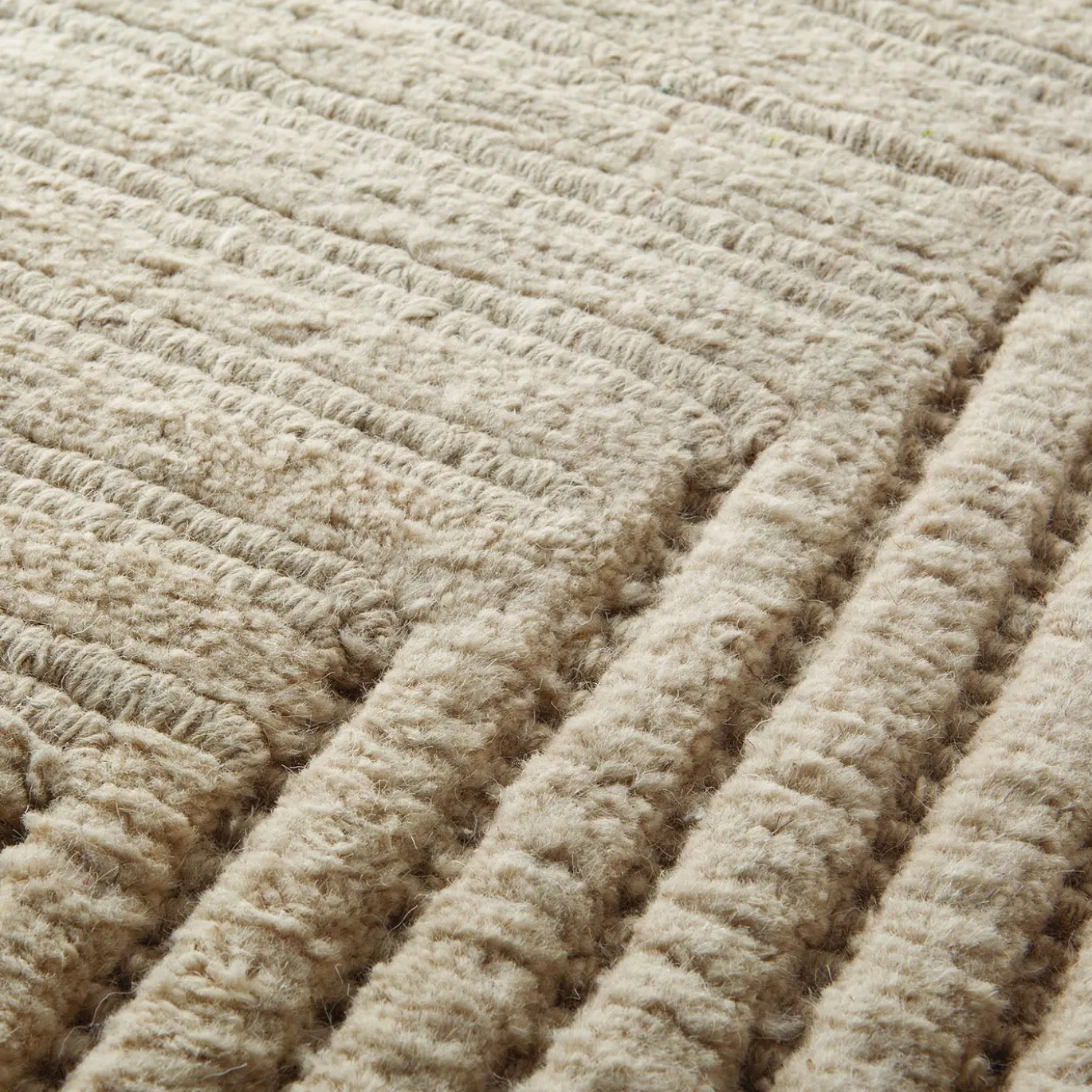 Tappeto in Lino Beige Geometrico Terai 3