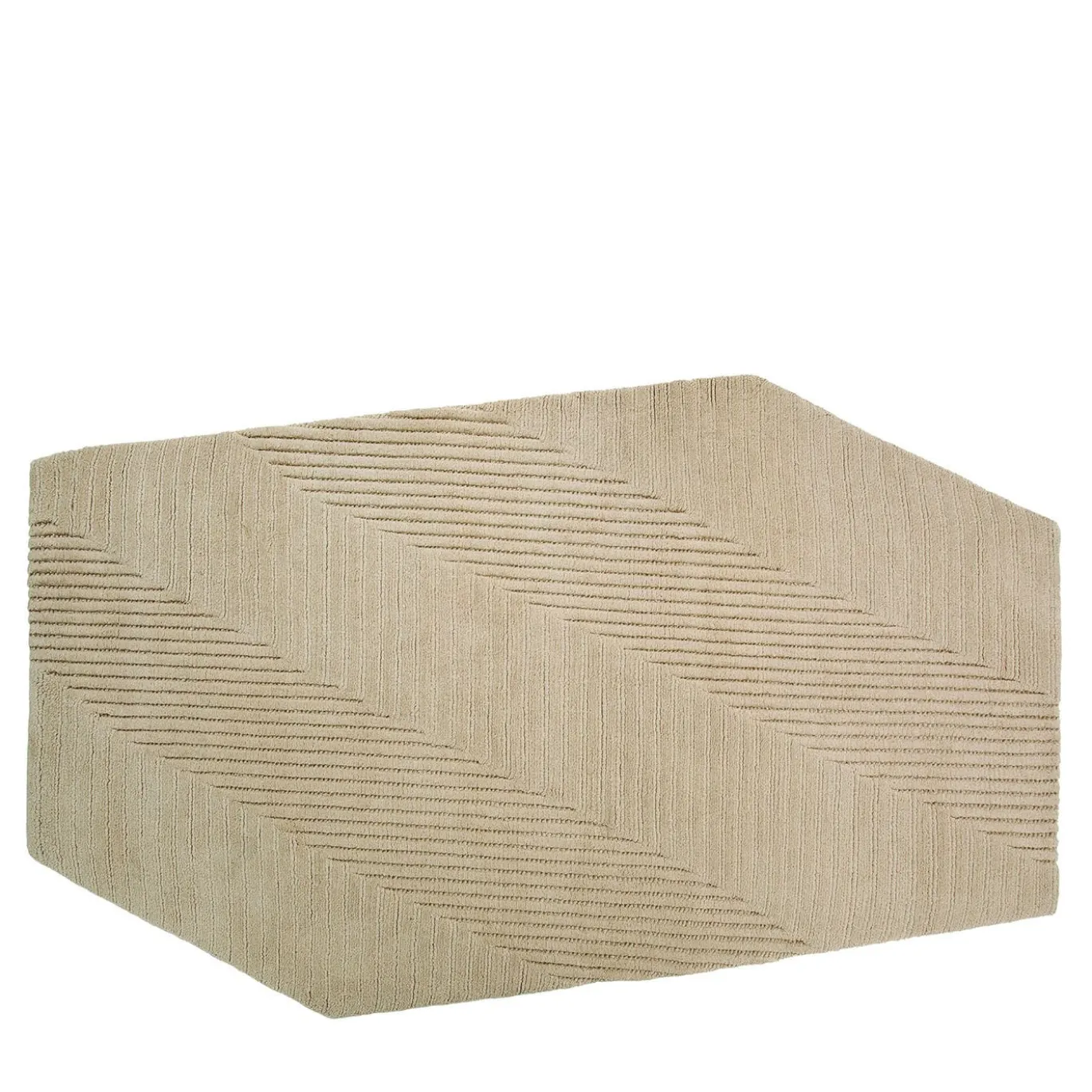 Tappeto in Lino Beige Geometrico Terai 3