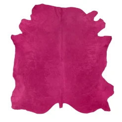 Tappeto in pelle colorata fucsia