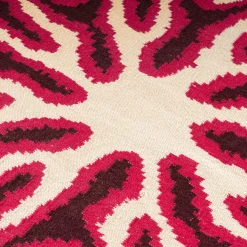 Tappeto Kilim Bonfire Rosso in lana