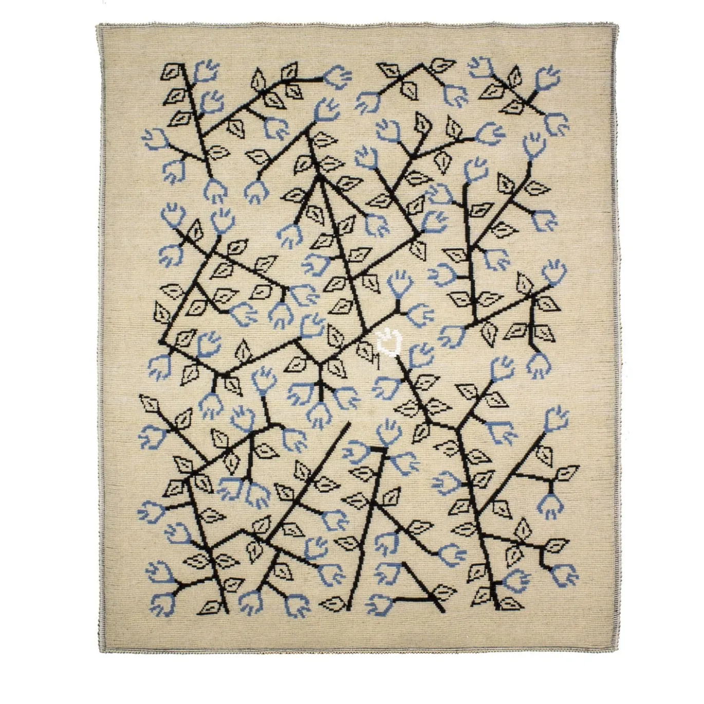 Tappeto Mirto rettangolare beige di Carlo Sanna