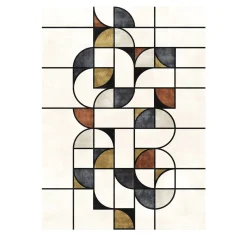 Tappeto Monoscopio Gamma Bigfruit Polychrome di Dainelli Studio