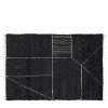 Tappeto Moroccan Touch MT07, carbone e avorio