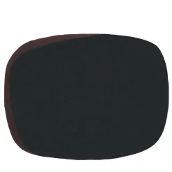 Tappeto ovale Tondo non Tondo colore liquirizia