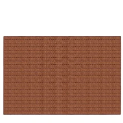 Tappeto Penelope in fibre di agave rossa e fili di rame di Tommaso Franchi