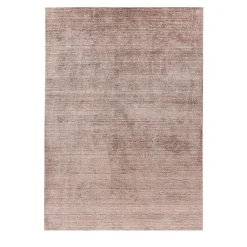 Tappeto Pure Powder in seta di bambù rosa