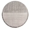 Tappeto RD Grid Berber Round in lana bianca di Rodolfo Dordoni