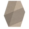 Tappeto RD Grid Kilim Poligonale in Lana Beige di Rodolfo Dordoni