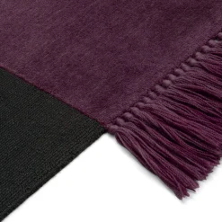 Tappeto rettangolare colore liquirizia