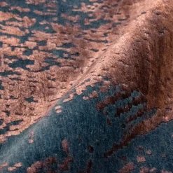 Tappeto rettangolare rosa e blu Damask Savage