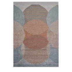 Tappeto Sinking Circles grigio di Alicja Palys