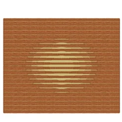Tappeto Soleil in Agave e Ottone di Léa Zéroil