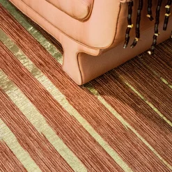 Tappeto Soleil in Agave e Ottone di Léa Zéroil