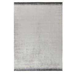 Tappeto Touch Lichene in viscosa argento
