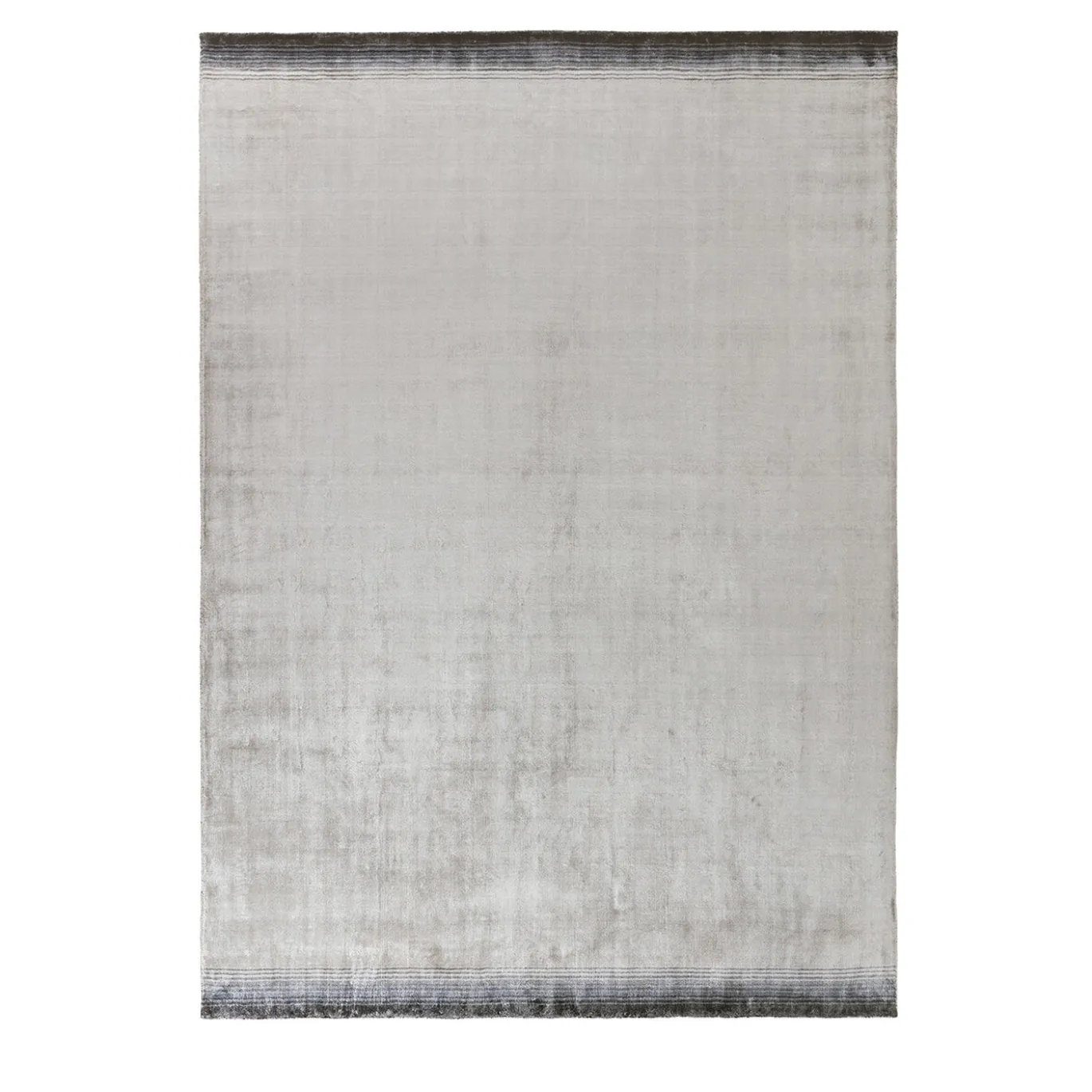 Tappeto Touch Lichene in viscosa argento