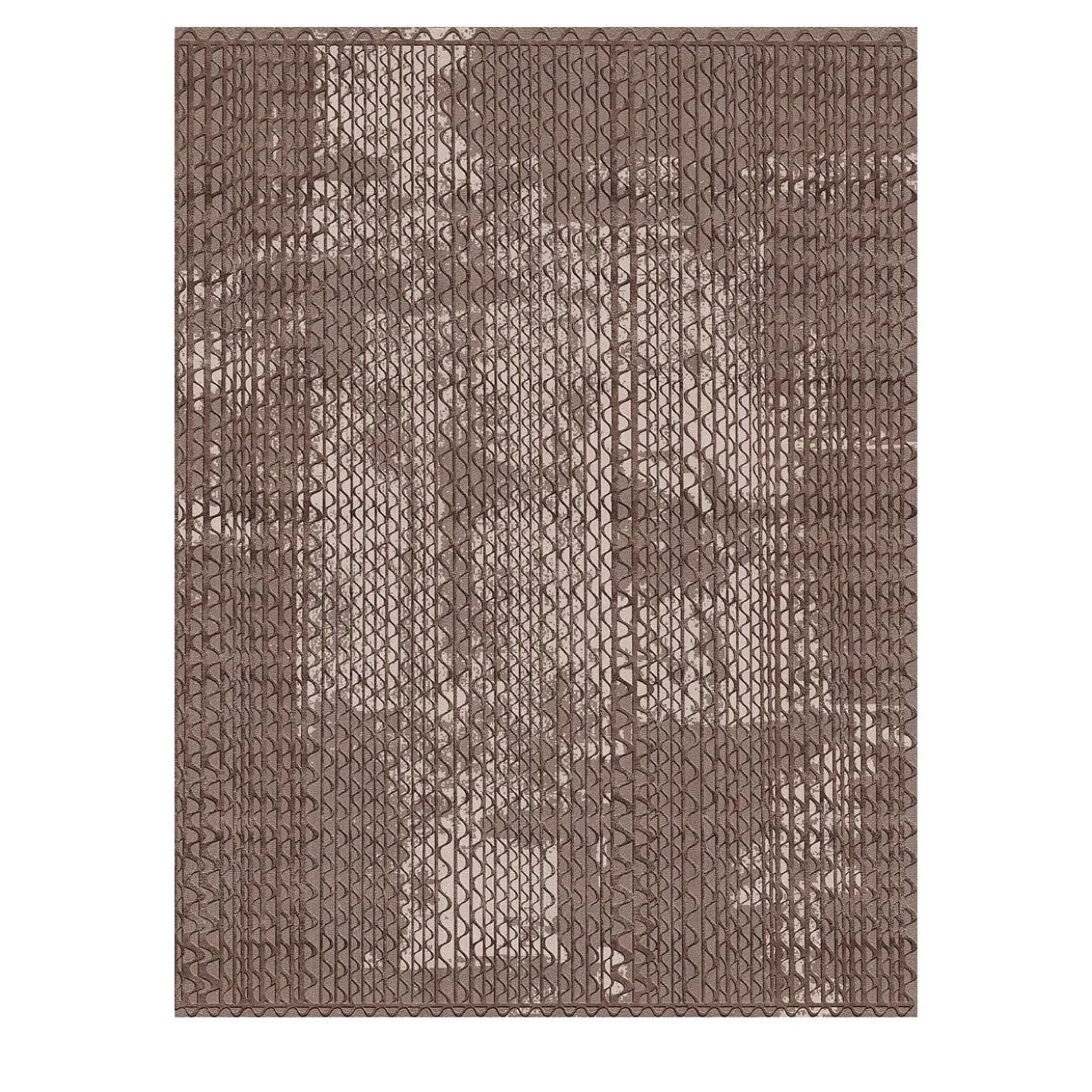 Tappeto Triple Waves rettangolare beige di Lorenza Bozzoli