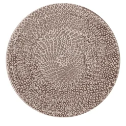Tappeto Triple Waves Round Beige di Lorenza Bozzoli