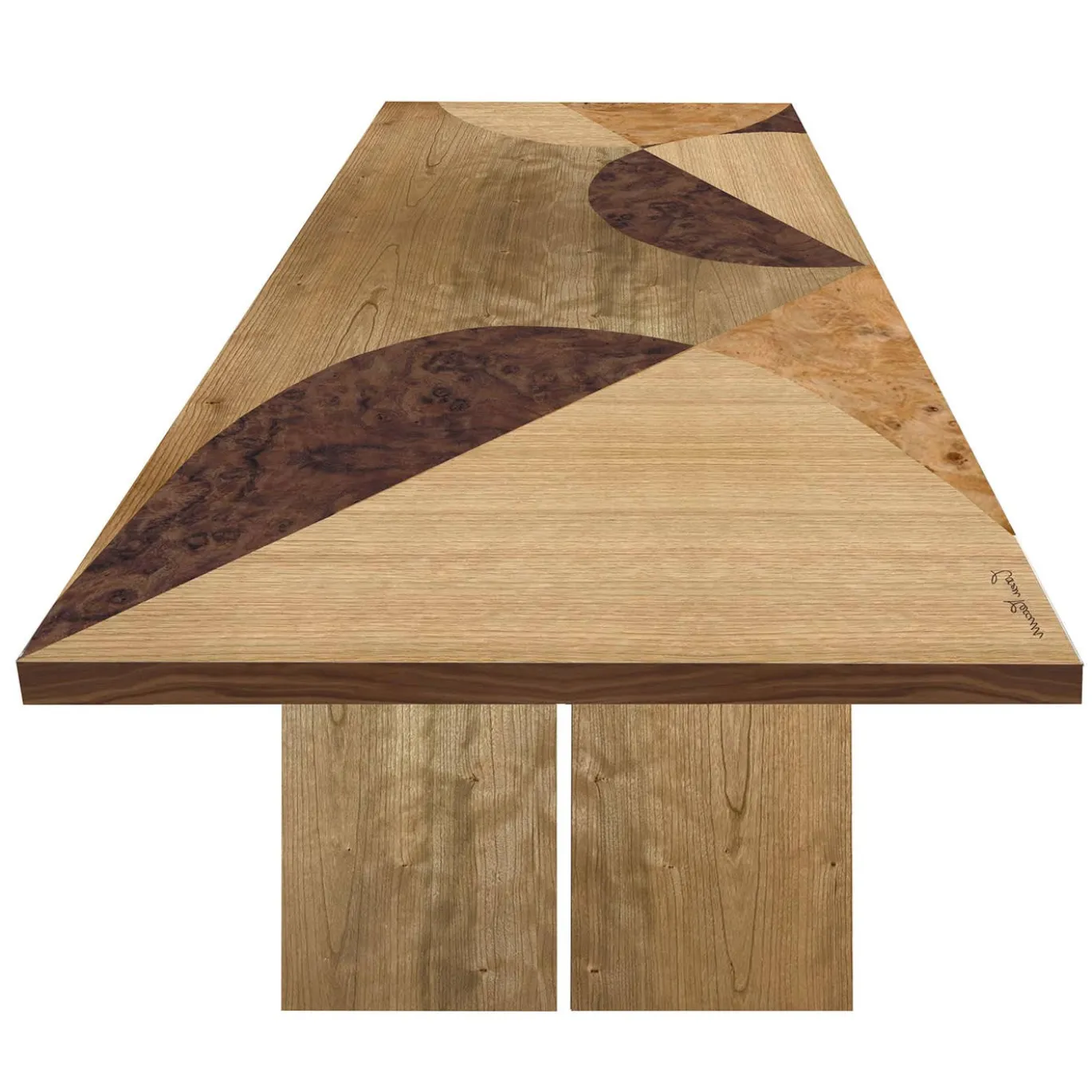Tarsia Tables Tt7 Tavolo rettangolare policromo di Mascia Meccani