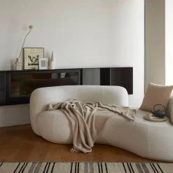 Tateyama Cloud Pearl Bouclè Sofa