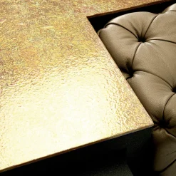 Tavolini da Caffè Modulari Onda con Pouf in Pelle