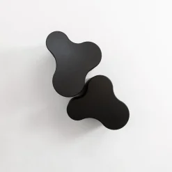 Tavolini Impilabili Infinity in Legno Nero Antracite