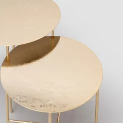 Tavolini Tornielli finitura oro lucido