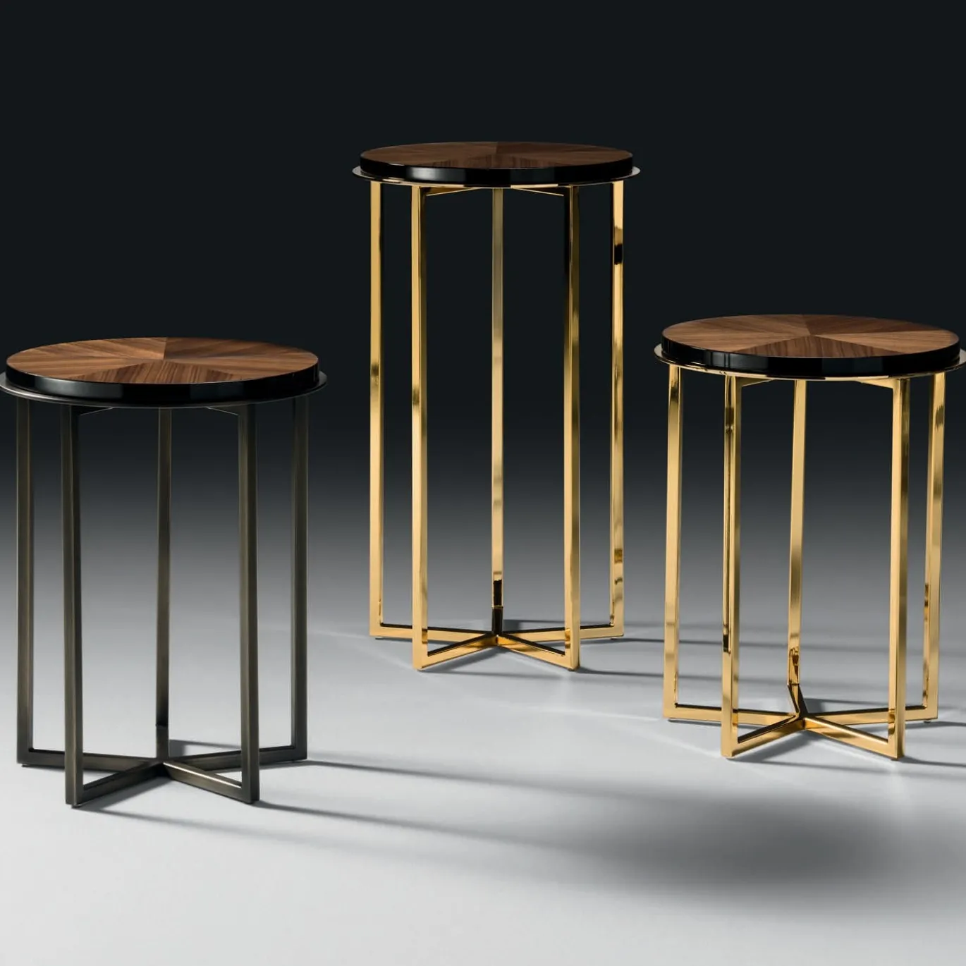 Tavolino alto Elliot Plus in oro