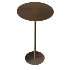 Tavolino Alto Ester Bronzo in Acciaio