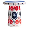 Tavolino alto in ceramica multicolore Danza T-Table