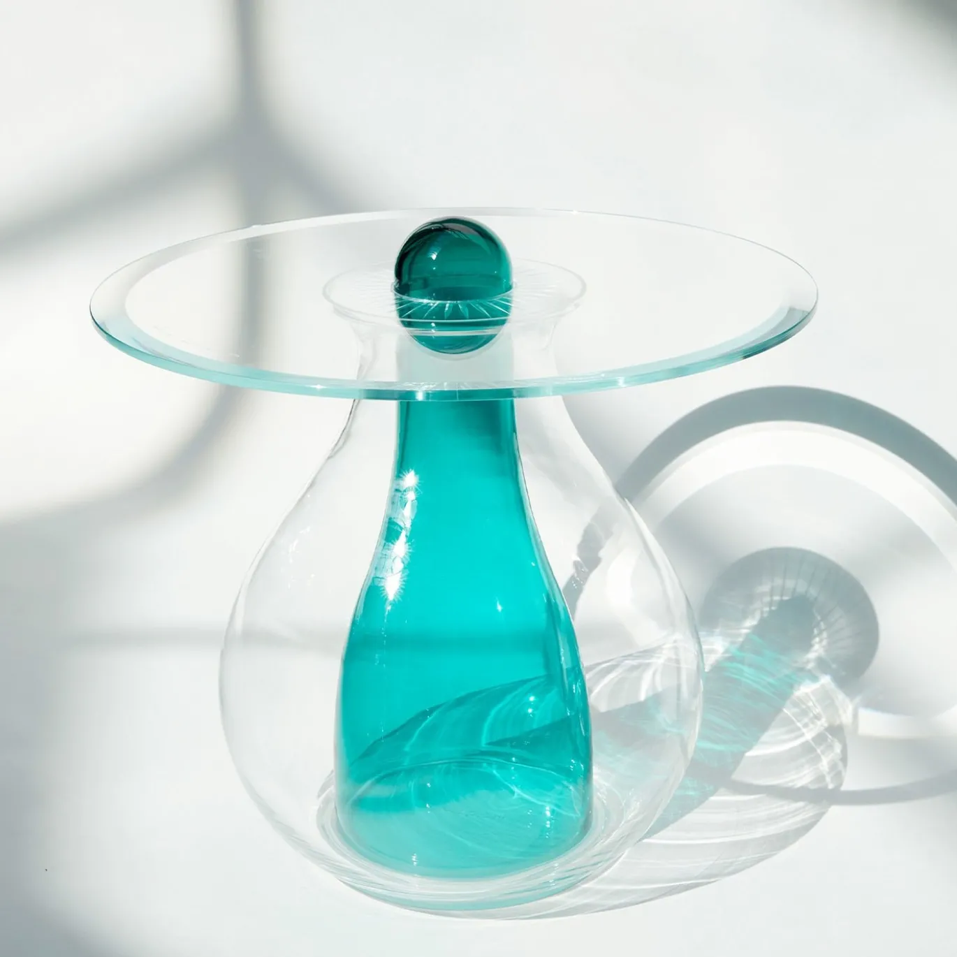 Tavolino Alto Miya Verde Smeraldo - Collector's Edition di Elena Salmistraro