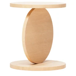 Tavolino alto naturale Match Point di Omri Revesz