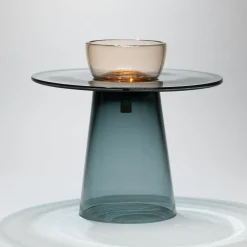 Tavolino Angel Low blu e rosé