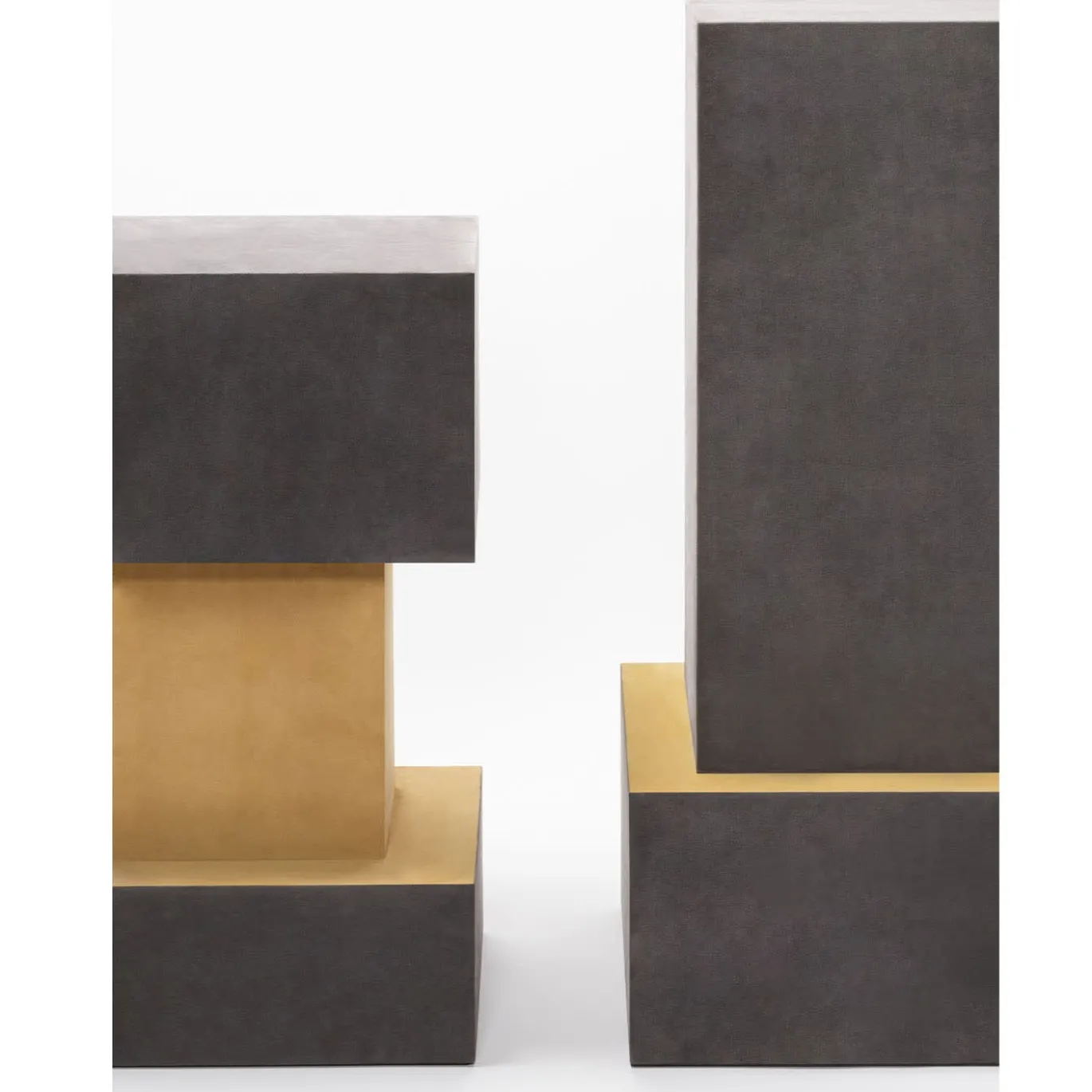 Tavolino Ara Plinth N.1 in Pelle