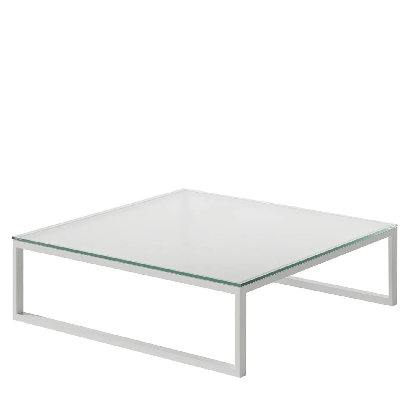 Tavolino basso bianco Metropolitan Square White di Carlo Colombo #1