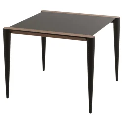 Tavolino Bistrot Bolero in Noce Canaletto Nero di Renato Zamberlan