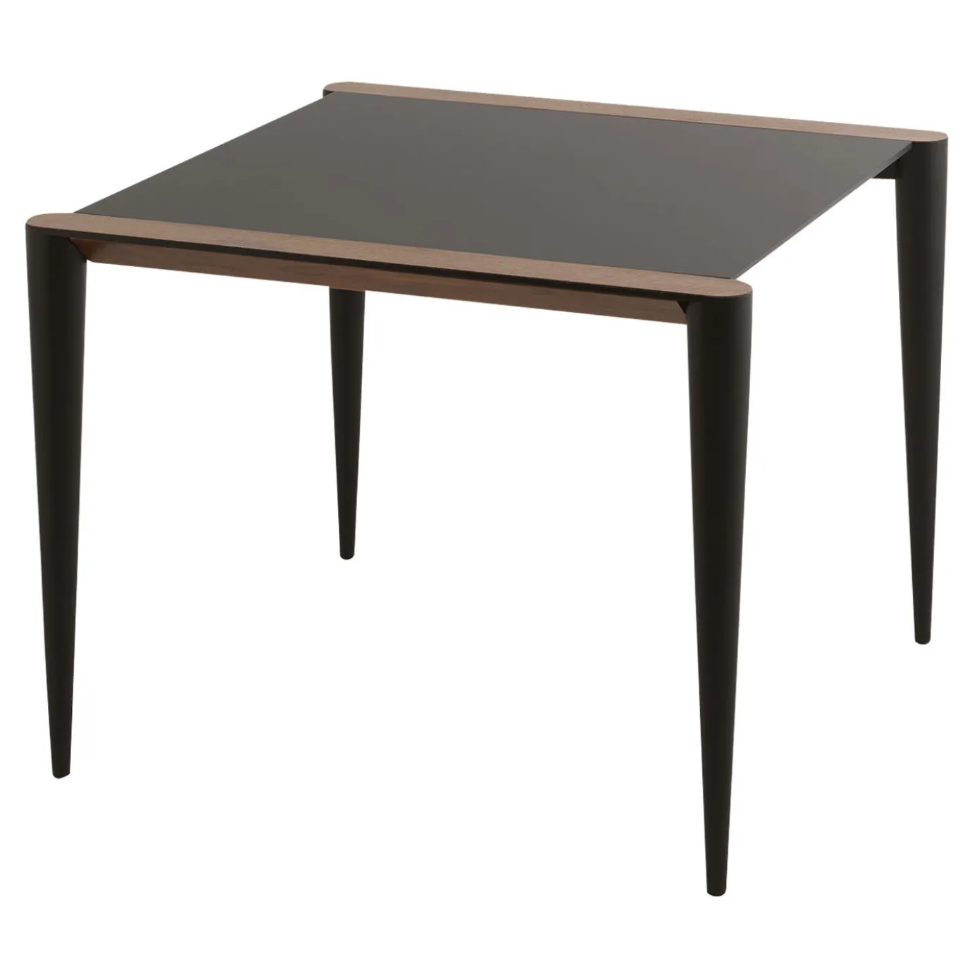Tavolino Bistrot Bolero in Noce Canaletto Nero di Renato Zamberlan