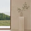 Tavolino Bloc a Colonna in Marmo Travertino Beige di Martage Collection