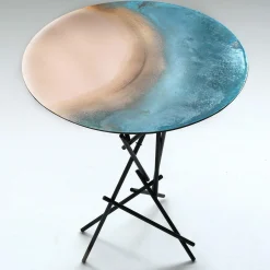 Tavolino blu rame