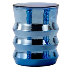 Tavolino Bouchon modello A in vetro blu di Dan Yeffet