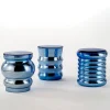 Tavolino Bouchon modello B in vetro blu di Dan Yeffet