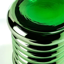 Tavolino Bouchon modello C in vetro verde di Dan Yeffet