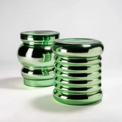 Tavolino Bouchon modello C in vetro verde di Dan Yeffet