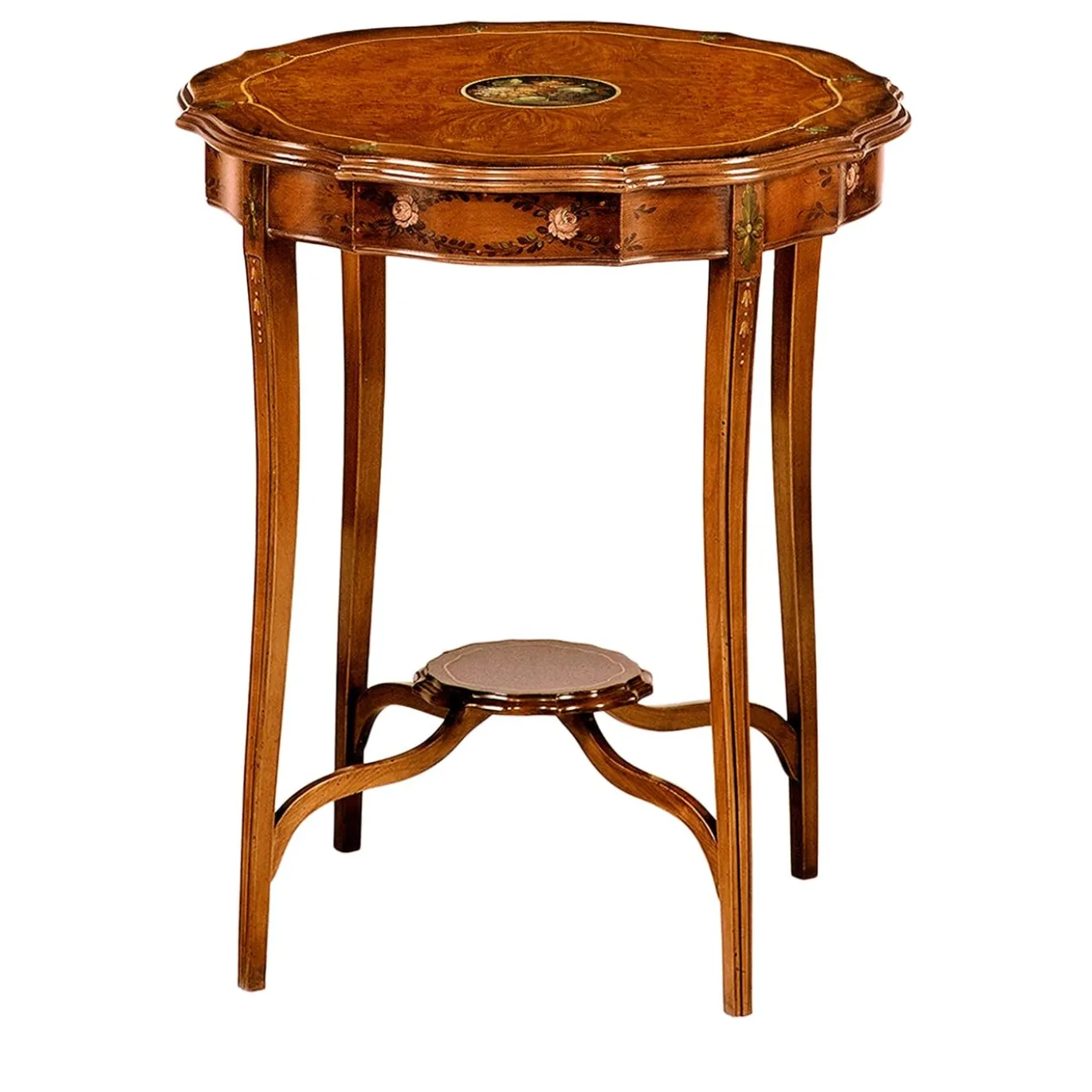 Tavolino Briar in stile Chippendale dipinto a mano