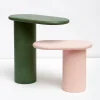 Tavolino Cantilever L in legno di frassino verde di Matteo Zorzenoni