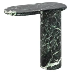 Tavolino Cantilever L Verde Alpi in marmo di Matteo Zorzenoni