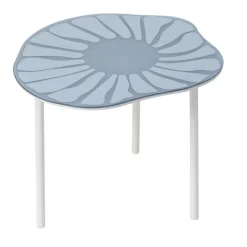 Tavolino Cesareo in vetro blu