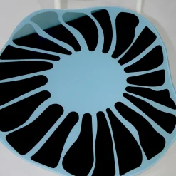Tavolino Cesareo in vetro blu