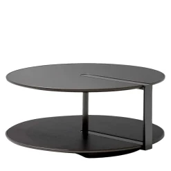 Tavolino Clamp in Peltro Nero