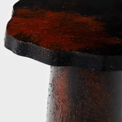 Tavolino Cork in legno rosso