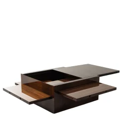 Tavolino Cubico in Legno Marrone
